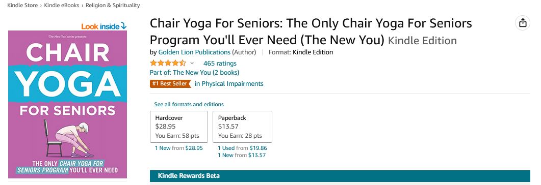 Chair Yoga Best Seller by Niche Excellence